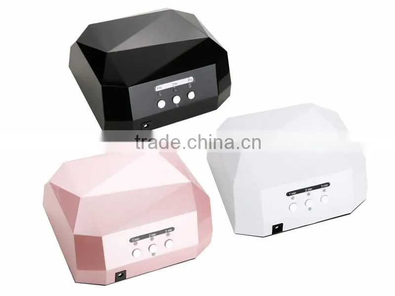 Professional diamond shape ccfl nail lamp 12W magnifying lamp for nail salon nail art machine