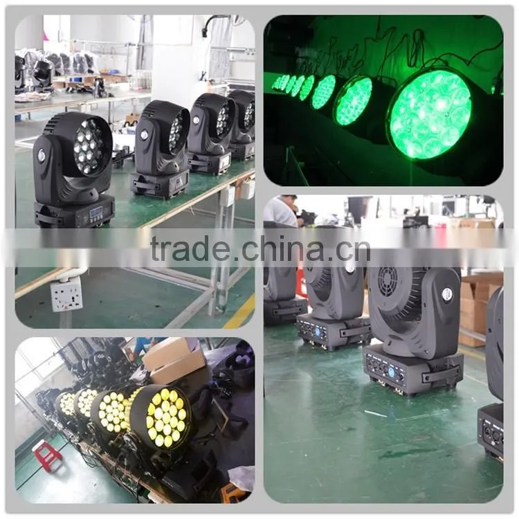mac aura clone 19*12w zoom beam wash bee eye led moving head light