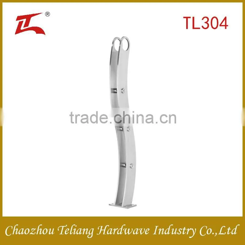 decorative tempered glass railing/balcony railing designs