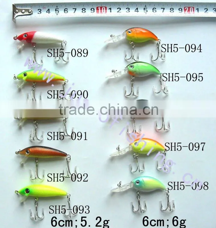 SH5 series fishing lures-china hard plastic fishing lures