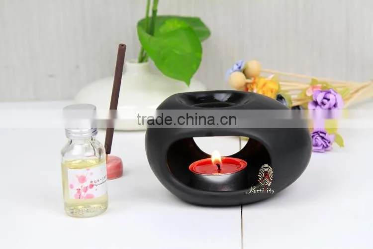 Special fragrance and hot design ceramic aroma oi burner with incense holder
