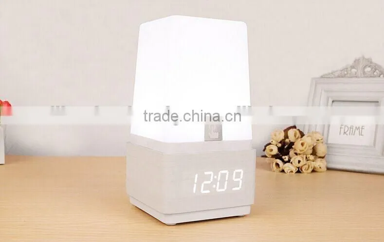 LED Touch Sensor Desk Lamp With Clock