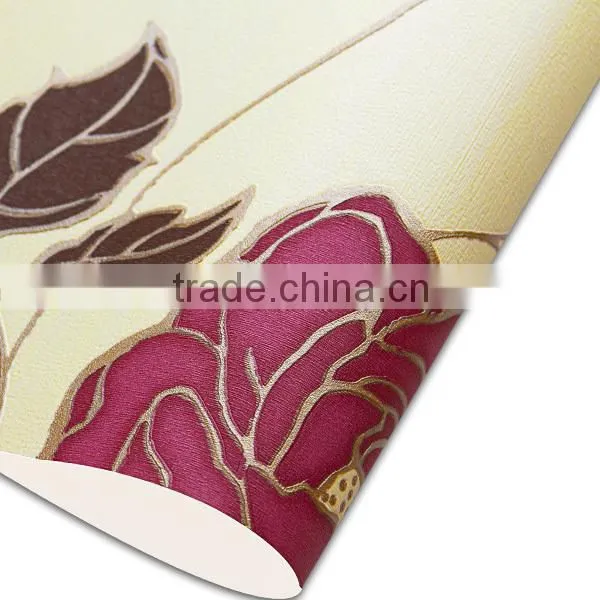 2015 Pvc wallpaper stock