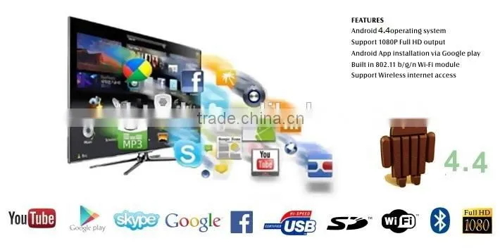 XBMC 13.2 android box S805 BD-ISO 3D Android ott tv box full hd 2160p cheap digital tv antenna preinstalled addons