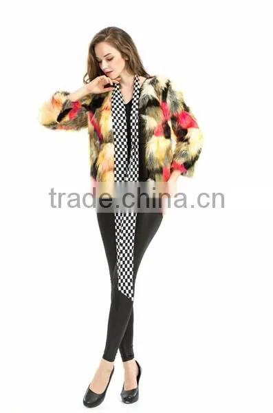 Fake fur coat mink fur coat for women 2015