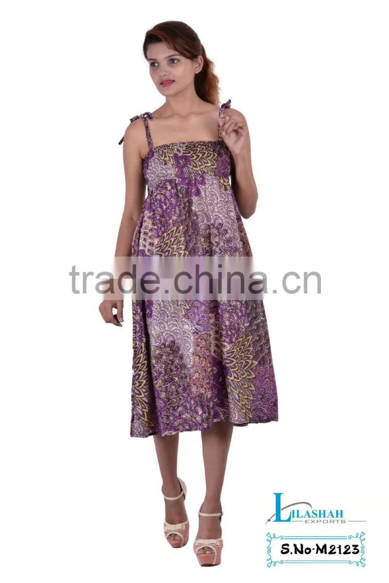 Rayon Tube Dress rayon Smoke sun summer dress