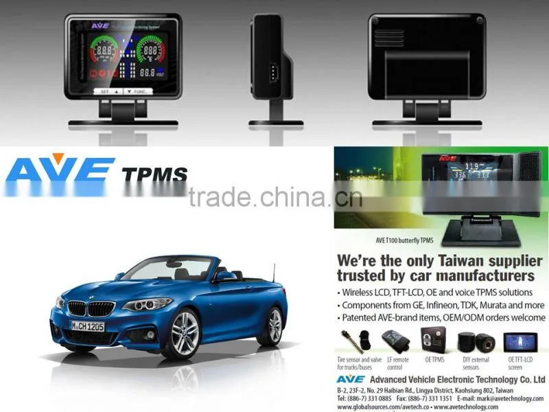 Quality Product Car Accessary AVE T100-SERIES Tire Pressure Mnitoring System TPMS for BMW F23