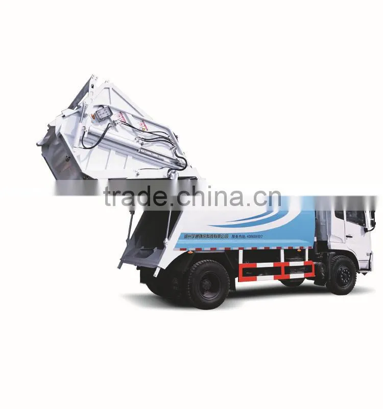 YUTONG Professional 12.6m3 Dustbin volume Compression Garbage Truck