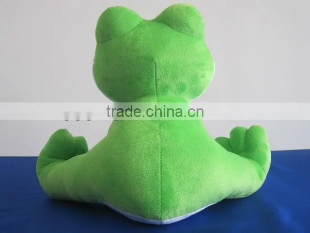 HI EN71 Cheap Custom Green Frog Plush Toy