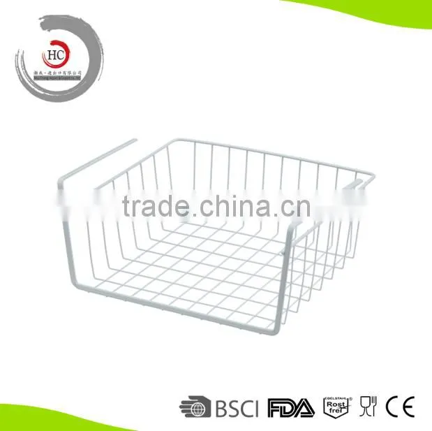 Multifunction iron flooding plastic cabinets basket hanging basket tableware basket