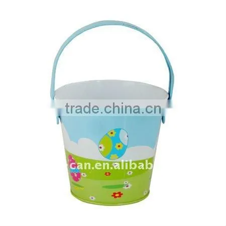 new style ice bucket metal tin bucket with handle for easter