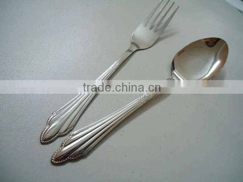 Camping Picnic Metal flatware Spoon and Fork