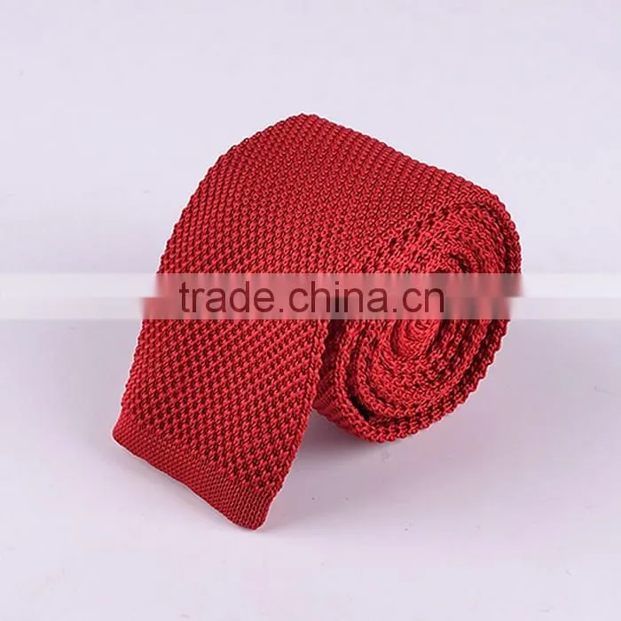 Fashion plain color cotton knitted necktie series 2