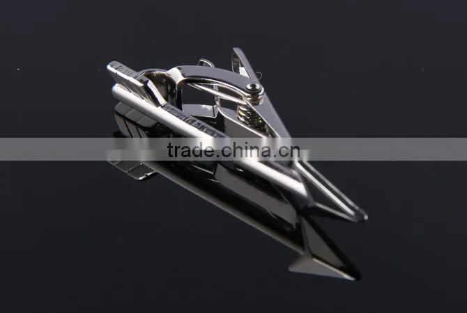 Wholesale polished mens arrow tie bar arrow tie clip