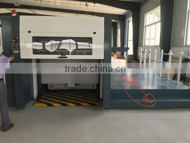 Fully automatic label flat bed die cutting machine