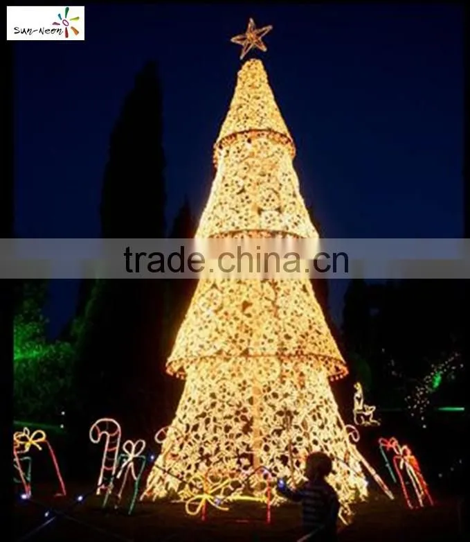 Fantasitc light up cones beautiful wire decorative cone tree shining led christmas cone shape light with smart design