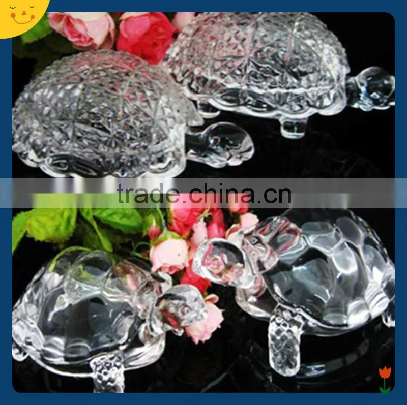 wholesale crystal tortoise as glass home decoration