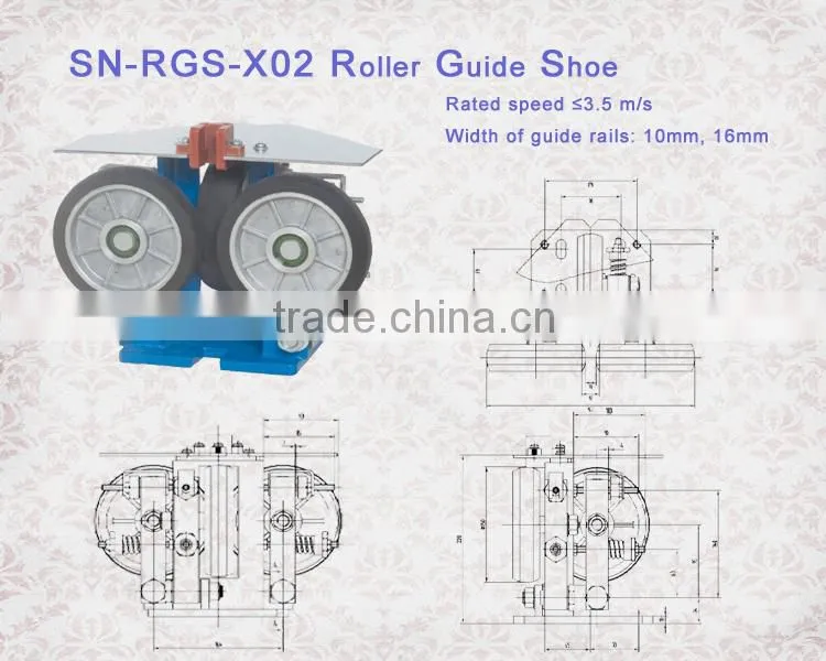 Modern useful elevator door roller guide shoe