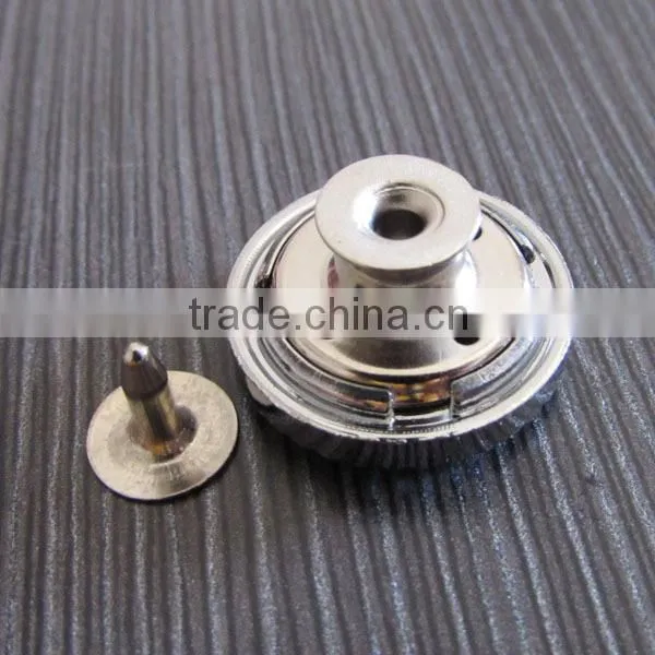 laser fashion metal jeans button