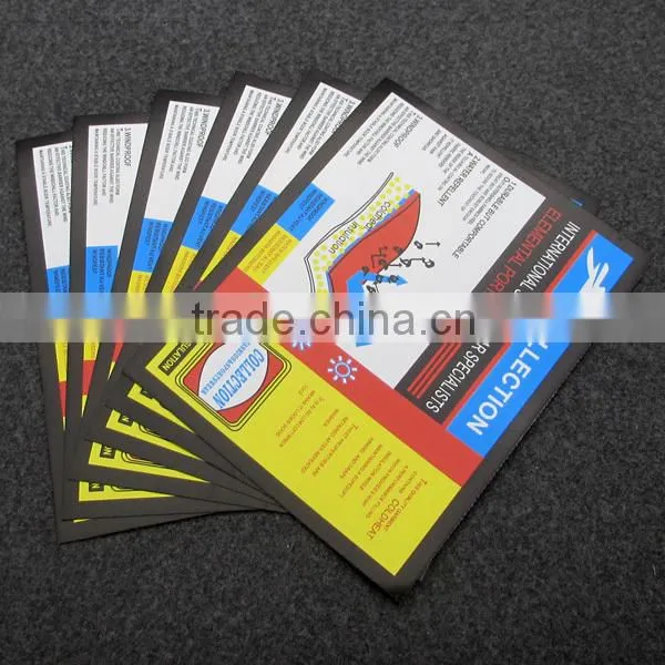 Clear Colorful Printing Special Material Labels For Clothing
