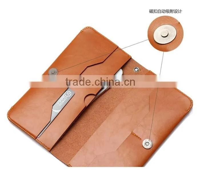 Modest Luxury Waterproof Leather Multifaction Wallet Case for Cellphone,Cards,Money