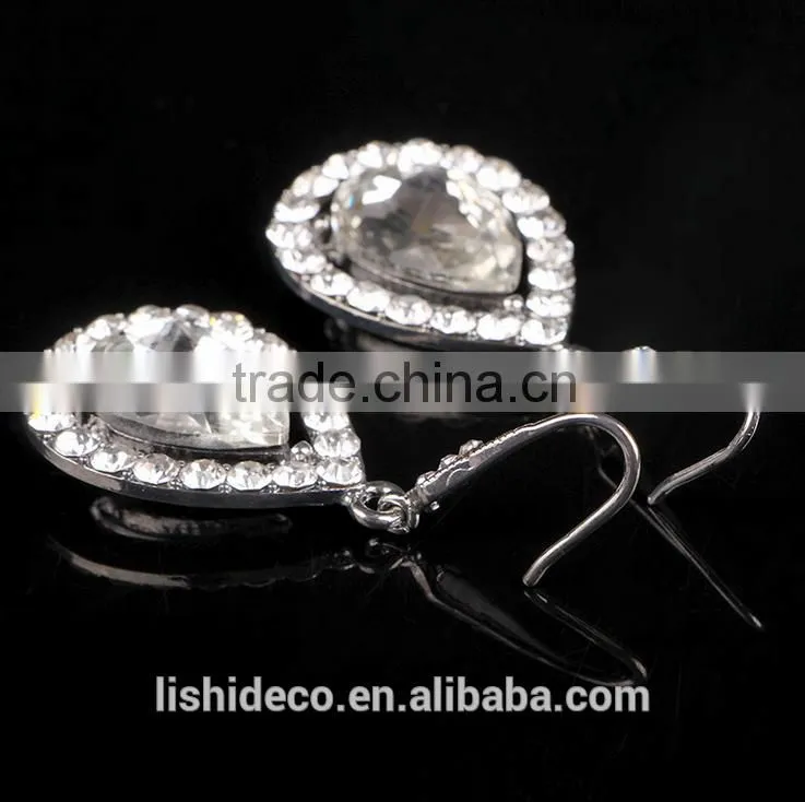 2016 High Quality Fashion Brass Simple Earring Designs Cubic Zirconia Earrings Jewelry