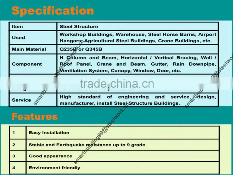 Design Made in China Self Storate Steel Building