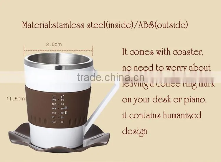 silicone coffee cups, car heating cup, smart car heating cup