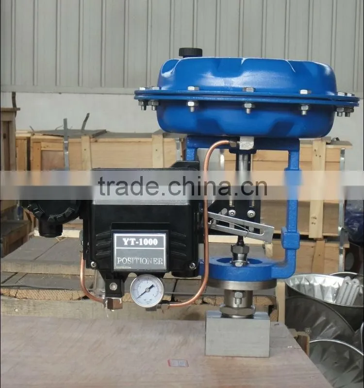pneumatic control valve 4-20ma positioner flange RF 150class connection