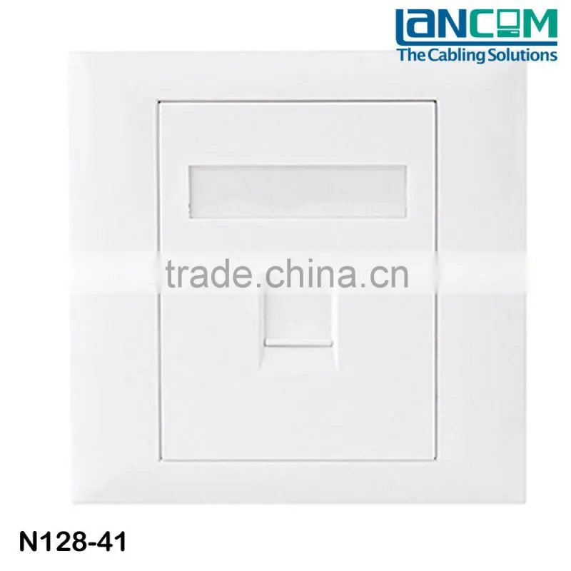 Lancom Over 10 Years Experience Exporting best selling AMP rj45 rj11 cat5e face plate 86x86mm