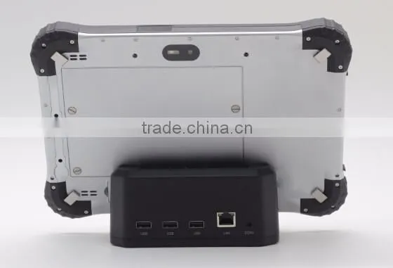 1D/2D Barcode scanner 8 Inch 3G/4G Android Rugged tablet PC with Handwriting type Docking Station