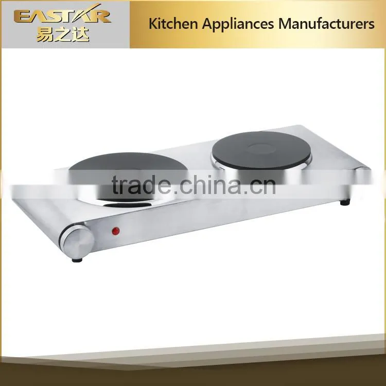 230V 2500W stainless steel surface cooking hotplate for home kitchen use electric cooking plate
