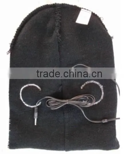 customized winter Beanie/Music Hat earbud for sale promotion
