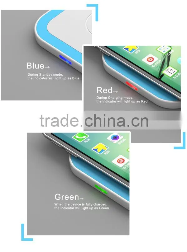 PN666 2015 new 5v 2a universal qi standard wireless charger for Samsung s6