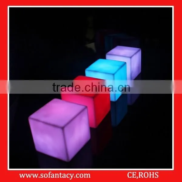 colour changing cube shape light up mood light