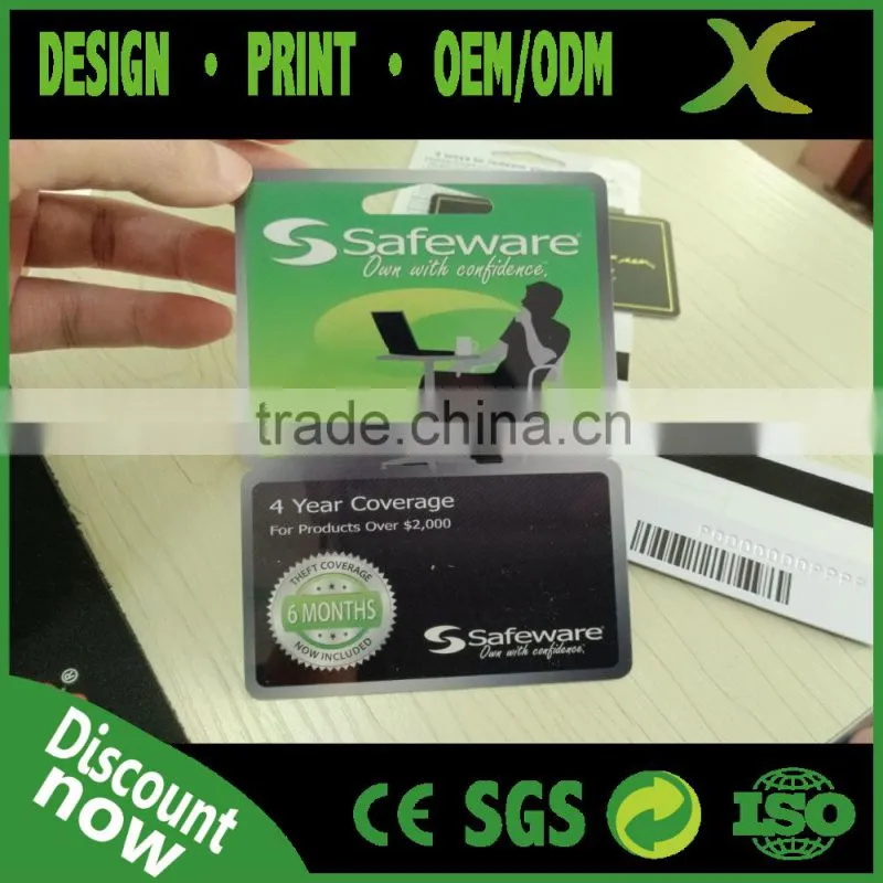 Free Design~~~High Quality Combo Card/plastic snap off combo card/ PVC key chain card