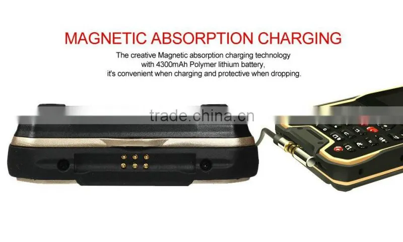 Wireless handheld 2D barcode scanner Android online PDA with Magnetic Absorption Charging