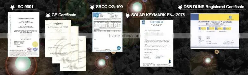 Heat pipe vacuum tube solar water heater