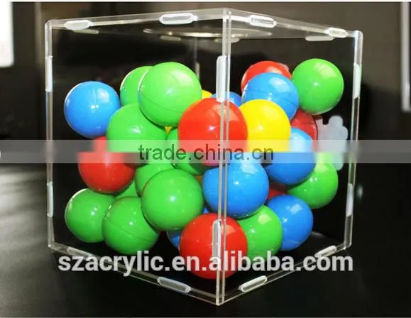 Acrylic Lucky Draw box 20cm*20cm*20cm