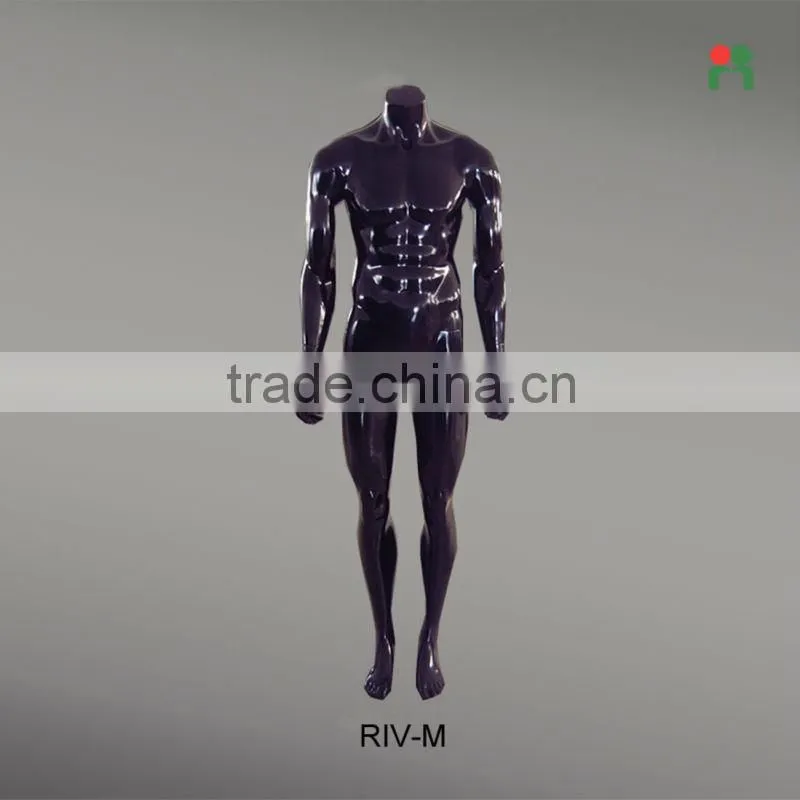 Fashion design Fiberglass male mannequin on sale male dummy doll for display light up mannequins RIV-M