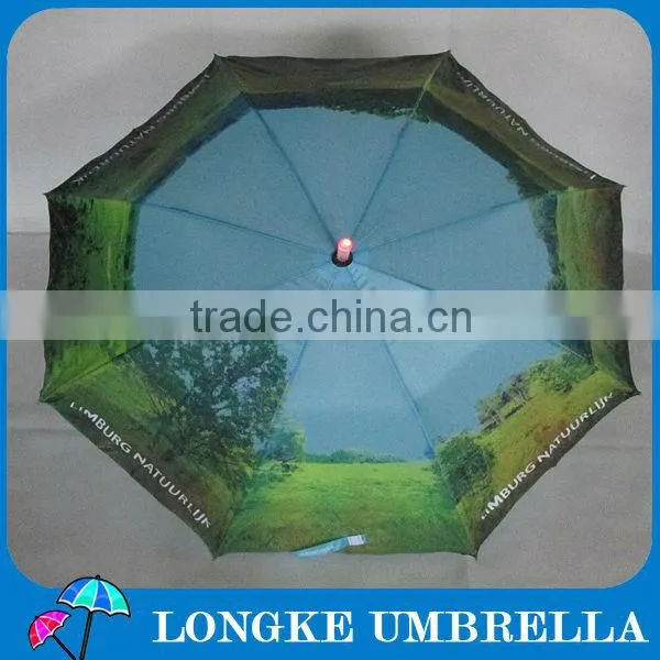 Shangyu skifull umbrella manufacturer modern design LED umbrella for long time use