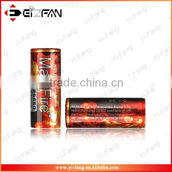 Protected 26650 3.7V Rechargeable Li-ion Battery 5000mah battery mobile