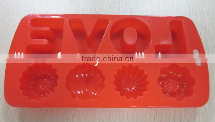 silicone love chocolate mold,silicone fondant mould