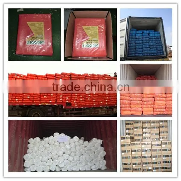 strip style Both Sides Coated Fabric with PE/ PE Tarpaulin