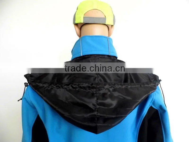EN1149-3 anti static men's waterproof blue softshell jacket