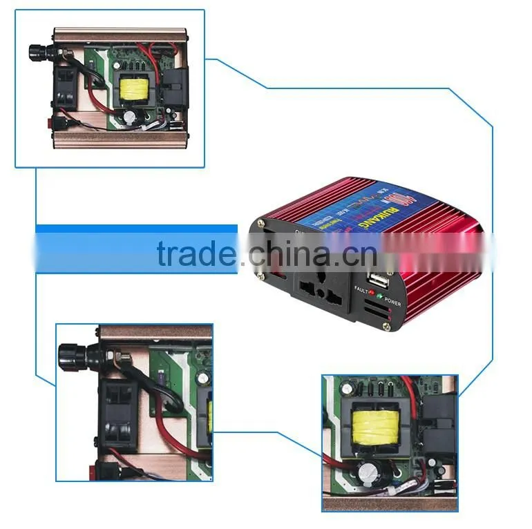 High efficiency 24V dc to ac power inverter 100W