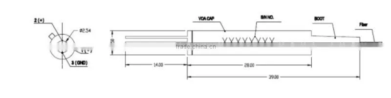 0-20dB 850nm Multimode Mini MEMS Variable Optical Attenuator fiber optic attenuator