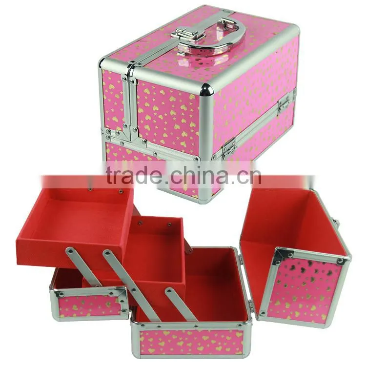 Factory Price New Design Multi-Functional Custom Logo Pvc Cheap Makeup Vanity Cases