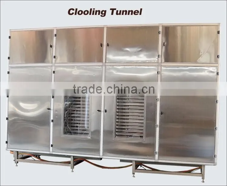 Chocolate bar depositing machine