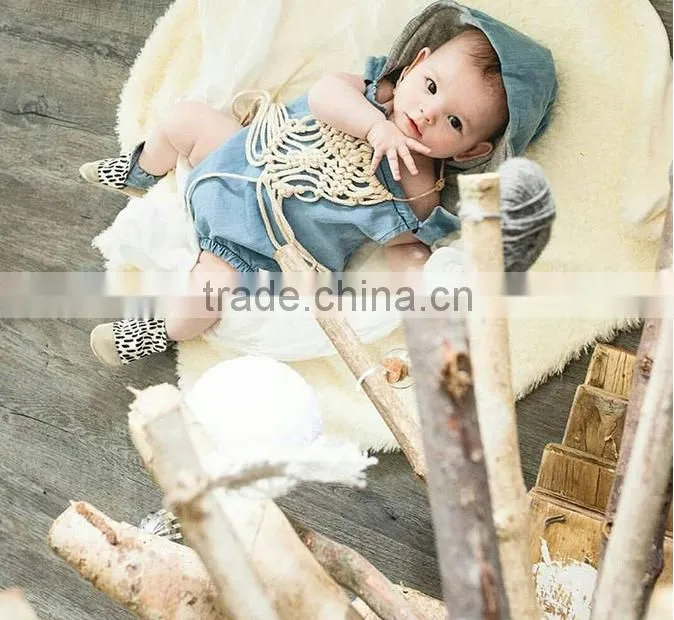 2016 baby girl denim dress designs